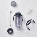 Kubek Mother-K "Basic" ze słomką i obciążnikiem 300 ml navy