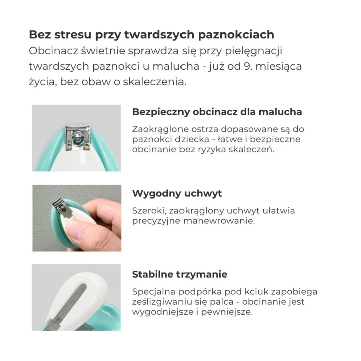 4-częściowy zestaw do pielęgnacji paznokci dla dzieci, od 0mc+