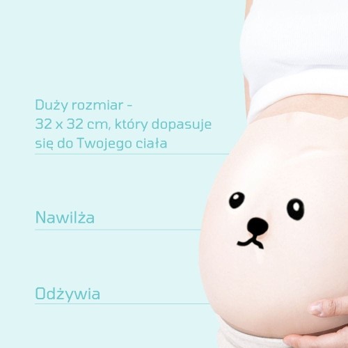 Maska na brzuch dla kobiet w ciąży 1 szt