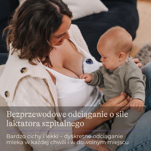Laktator podwójny bezprzewodowy Hands-free