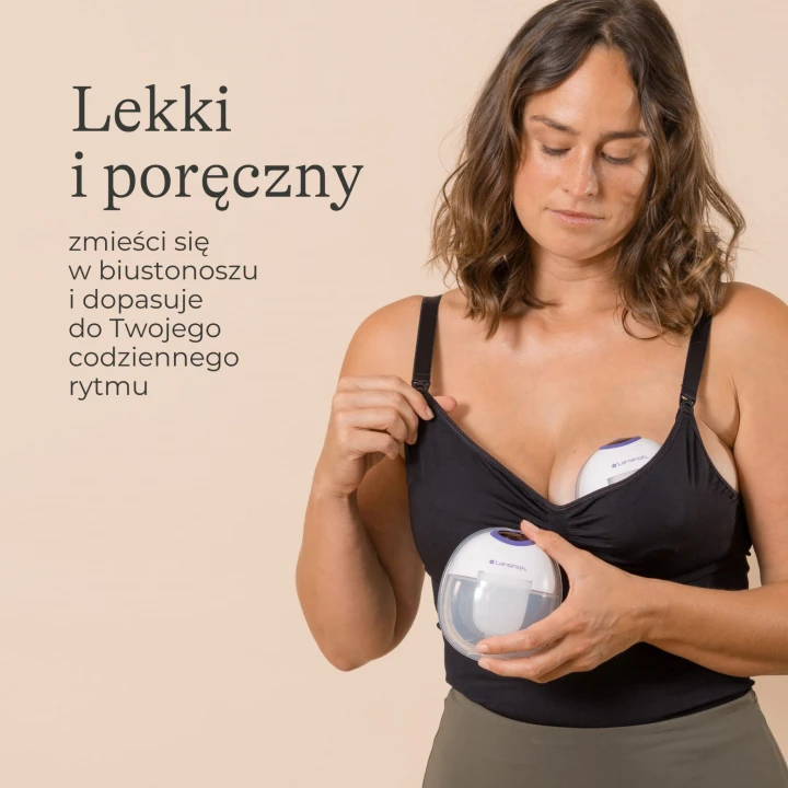 Laktator podwójny bezprzewodowy Hands-free