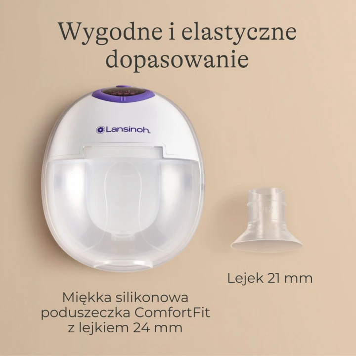 Laktator pojedynczy bezprzewodowy Hands-free