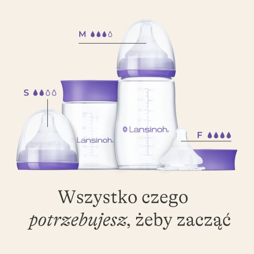 Butelki do karmienia ze smoczkami o rozmiarach S i M Natural Wave™ - Zestaw startowy