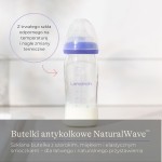 Szklana Butelka Lansinoh mOmma 160 ml ze smoczkiem o wolnym przepływie Natural Wave®