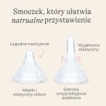 Szklana Butelka Lansinoh mOmma 160 ml ze smoczkiem o wolnym przepływie Natural Wave®