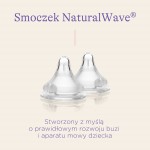 Smoczek do karmienia Natural Wave® o szybkim przepływie F (2 szt.)