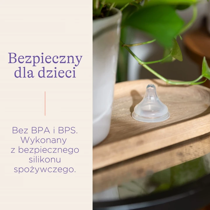 Smoczek do karmienia Natural Wave® o wolnym przepływie S (2 szt.)