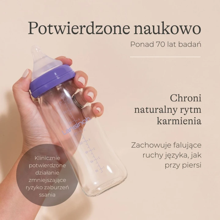 Zestaw 4x szklana butelka Lansinoh 160 ml