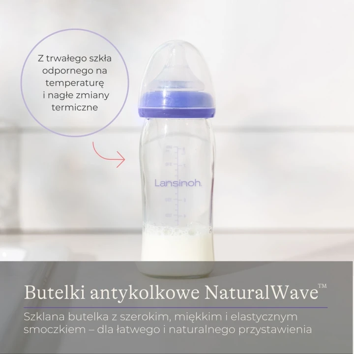 Zestaw 2x szklana butelka Lansinoh 160 ml